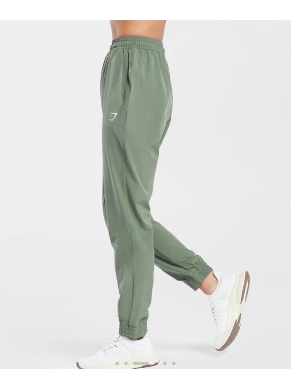 Gymshark Training Jogger Pants Women’s Small Green Stretch Gym Athletic